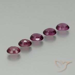 5.38 ct natürliche Mittelviolett Rhodolith-Granat-Edelsteine, Oval, VS