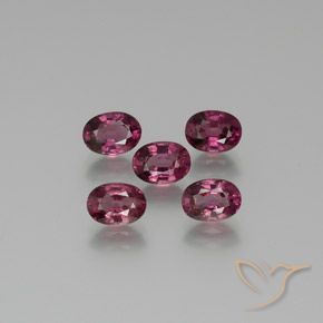5.52 ct natürliche Mittelviolett Rhodolith-Granat-Edelsteine, Oval, VS