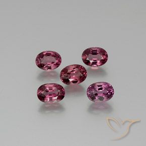 5.74 ct natürliche Magenta-Rosa Rhodolith-Granat-Edelsteine, Oval, VVS-VS