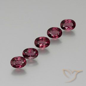 5.40ctw Natürlicher Rosa Beere Lila Rhodolith-Granat, Oval, VS
