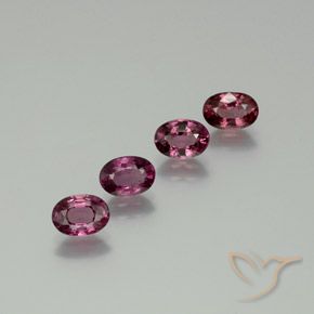 3.84ctw Natürlicher Mittel-Dunkelviolett Rhodolith-Granat, Oval, VS