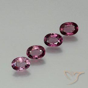 3.99ctw Natürlicher Mittel-Dunkelviolett Rhodolith-Granat, Oval, VVS-VS