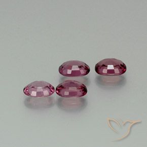 3.99 ct natürliche Mittel-Dunkelviolett Rhodolith-Granat-Edelsteine, Oval, VVS-VS