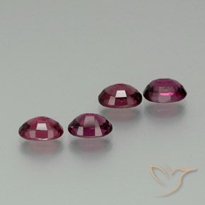 4.59 ct natürliche Helles Lila Rhodolith-Granat-Edelsteine, Oval, VVS-VS