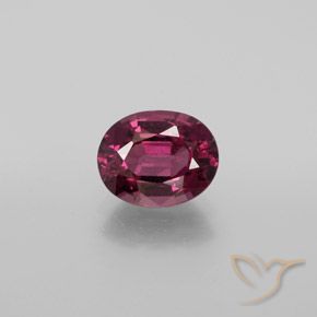 2.05ct Natürlicher Himbeerrot Rhodolith-Granat, Oval, VS