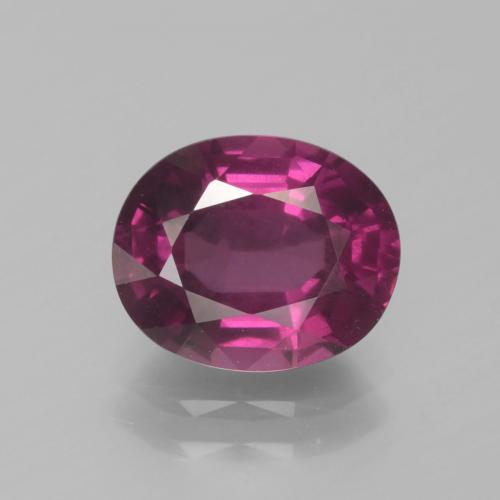 2,70 ctw natürlicher purpurfarbener Rhodolith, Oval Schliff, VS