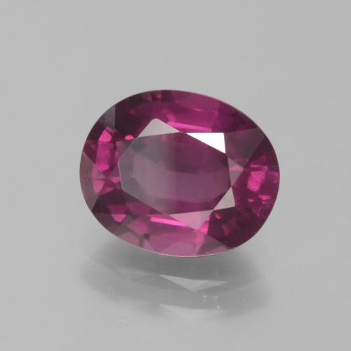 2,70 ctw natürlicher purpurfarbener Rhodolith, Oval Schliff, VS