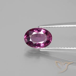 1.50ct Natürlicher tieflila Rhodolith-Granat, Oval, VS