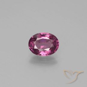 1.40ct Natürlicher Dunkelrosa Beere Lila Rhodolith-Granat, Oval, VS