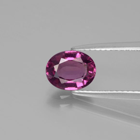 1,51 ctw natürlicher purpurfarbener Rhodolith, Oval Schliff, VS