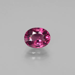 1,77 ctw natürlicher roter Rhodolith, Oval Schliff, VS