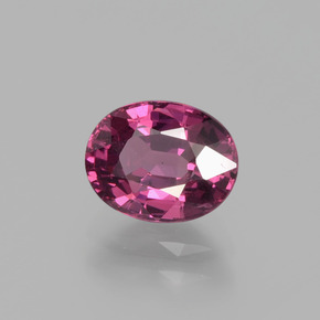 1,62 ctw natürlicher purpurfarbener Rhodolith, Oval Schliff, VS-SI