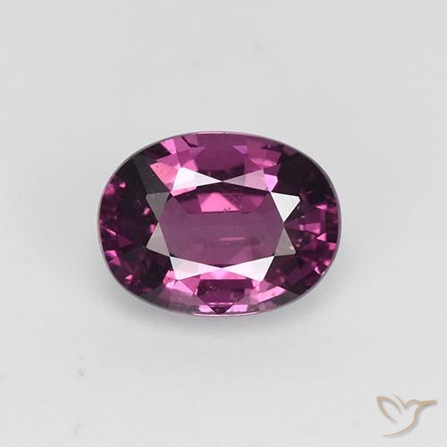 1.41ct Natürlicher tieflila Rhodolith-Granat, Oval, VS