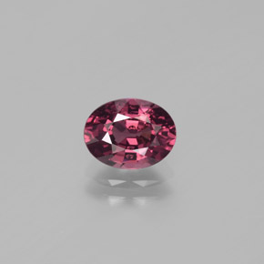 1,49 ctw natürlicher purpurfarbener Rhodolith, Oval Schliff, VS