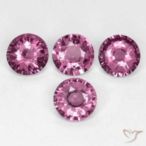 2.19 ct natürliche Mittel-Dunkelviolett Rhodolith-Granat-Edelsteine, Runden, VS