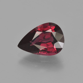 2,60 ctw natürlicher roter Rhodolith, Birnenform, VS