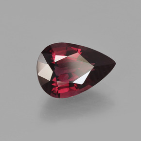 2,60 ctw natürlicher roter Rhodolith, Birnenform, VS