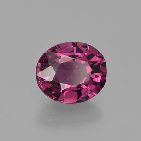 1,89 ctw natürlicher roter Rhodolith, Oval Schliff, VS