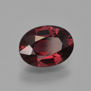 1,54 ctw natürlicher roter Rhodolith, Oval Schliff, VS