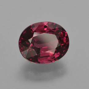 2,62 ctw natürlicher roter Rhodolith, Oval Schliff, VS