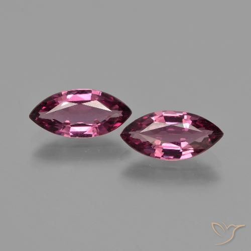 2,30 ct natürliche purpurfarbener Rhodolith-Edelsteine, Marquise, VS