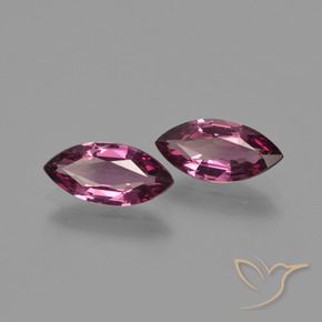 2,30 ct natürliche purpurfarbener Rhodolith-Edelsteine, Marquise, VS