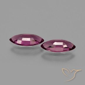2,30 ct natürliche purpurfarbener Rhodolith-Edelsteine, Marquise, VS