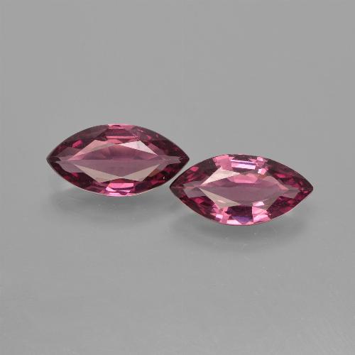 2,14 ct natürliche purpurfarbener Rhodolith-Edelsteine, Marquise, VS
