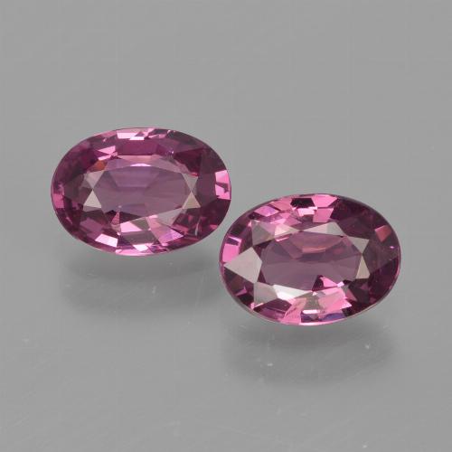 1,88 ct natürliche purpurfarbener Rhodolith-Edelsteine, Oval Schliff, VS