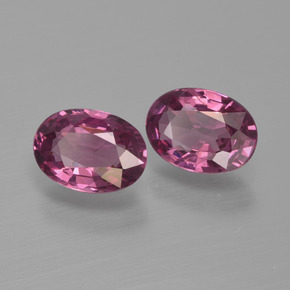 1,88 ct natürliche purpurfarbener Rhodolith-Edelsteine, Oval Schliff, VS