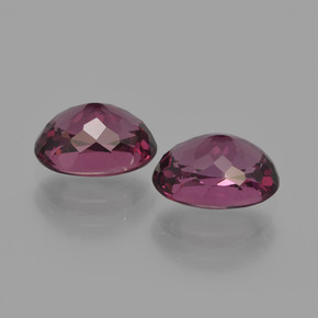2,52 ct natürliche purpurfarbener Rhodolith-Edelsteine, Oval Schliff, VS