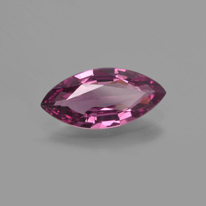 1,29 ctw natürlicher purpurfarbener Rhodolith, Marquise, VVS-VS