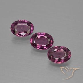 2.82 ct natürliche Rapberry Rot Lila Rhodolith-Granat-Edelsteine, Oval, VVS-VS