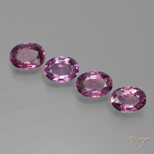 3.79ctw Natürlicher tieflila Rhodolith-Granat, Oval, VVS-VS