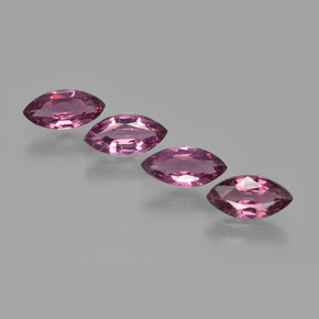3,77 ct natürliche purpurfarbener Rhodolith-Edelsteine, Marquise, VS