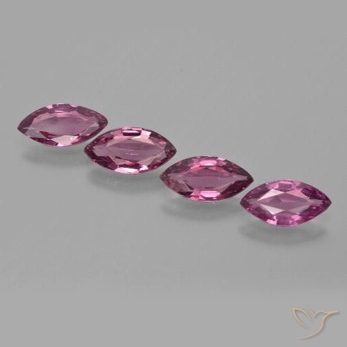 3.18ctw Natürlicher Mittelviolett Rhodolith-Granat, Marquise, VVS-VS
