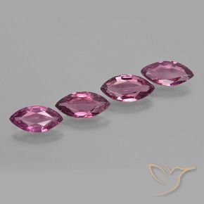3.18 ct natürliche Mittelviolett Rhodolith-Granat-Edelsteine, Marquise, VVS-VS
