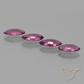 3.18 ct natürliche Mittelviolett Rhodolith-Granat-Edelsteine, Marquise, VVS-VS