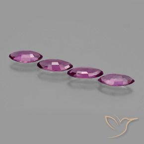 3.72 ct natürliche Mittelviolett Rhodolith-Granat-Edelsteine, Marquise, VS