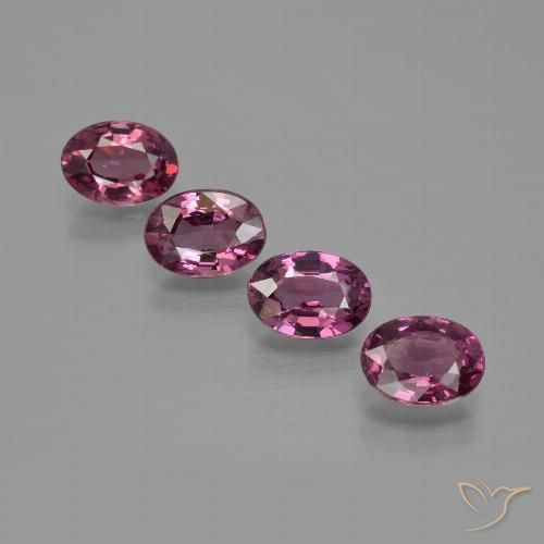 3.85ctw Natürlicher Mittelviolett Rhodolith-Granat, Oval, VS