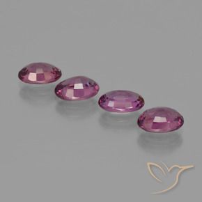 3.85 ct natürliche Mittelviolett Rhodolith-Granat-Edelsteine, Oval, VS
