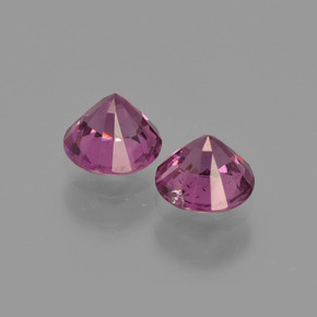 1.18 ct natürliche Himbeerrot Rhodolith-Granat-Edelsteine, Rund Schliff, VS