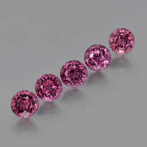  ct natürliche Himbeerrot Rhodolith-Granat-Edelsteine, Rund Schliff, VS