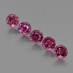  ct natürliche Himbeerrot Rhodolith-Granat-Edelsteine, Rund Schliff, VS