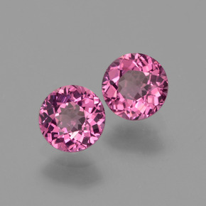  ct natürliche Himbeerrot Rhodolith-Edelsteine, Rundschliff, VS