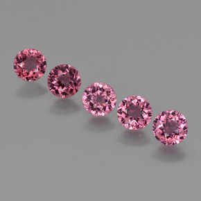  ct natürliche Himbeerrot Rhodolith-Granat-Edelsteine, Rund Schliff, VS