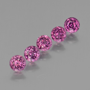  ct natürliche Himbeerrot Rhodolith-Edelsteine, Rund Schliff, VS