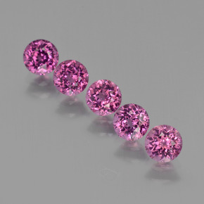  ct natürliche Himbeerrot Rhodolith-Edelsteine, Rund Schliff, VS