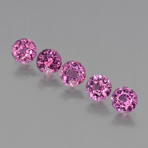 1,85 ct natürliche roter Rhodolith-Edelsteine, Rundschliff, VS