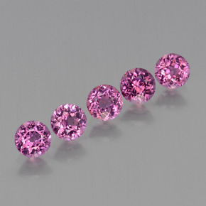 1,85 ct natürliche roter Rhodolith-Edelsteine, Rundschliff, VS